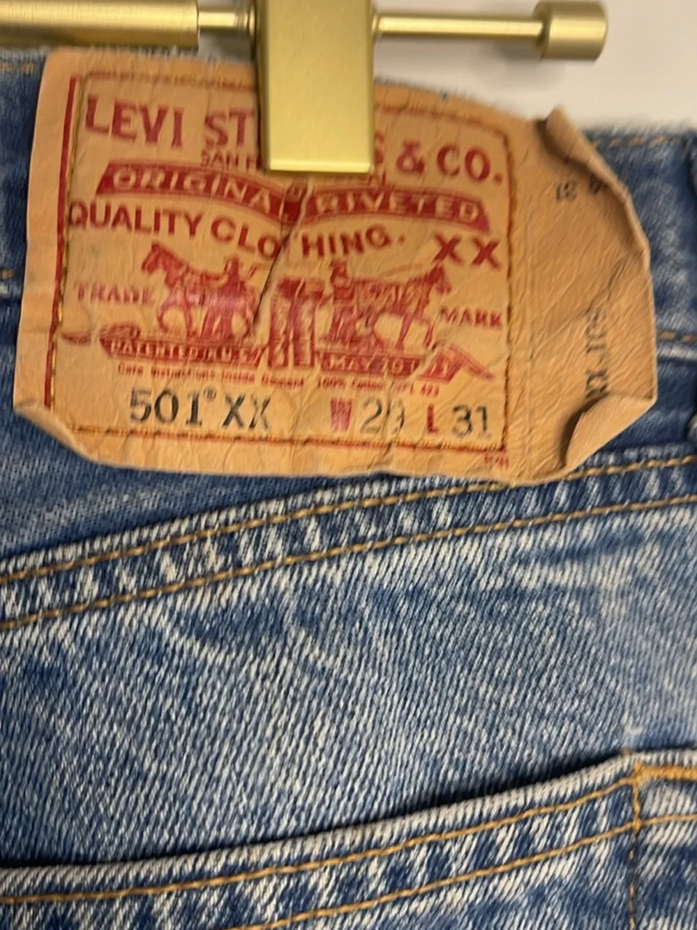 Vintage Levi’s 501 button down Light Blue Denim Jeans